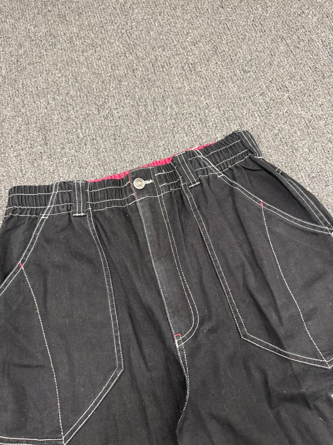 M)HOBO Denim 빈티지 카고 블랙 데님팬츠 상품이미지4