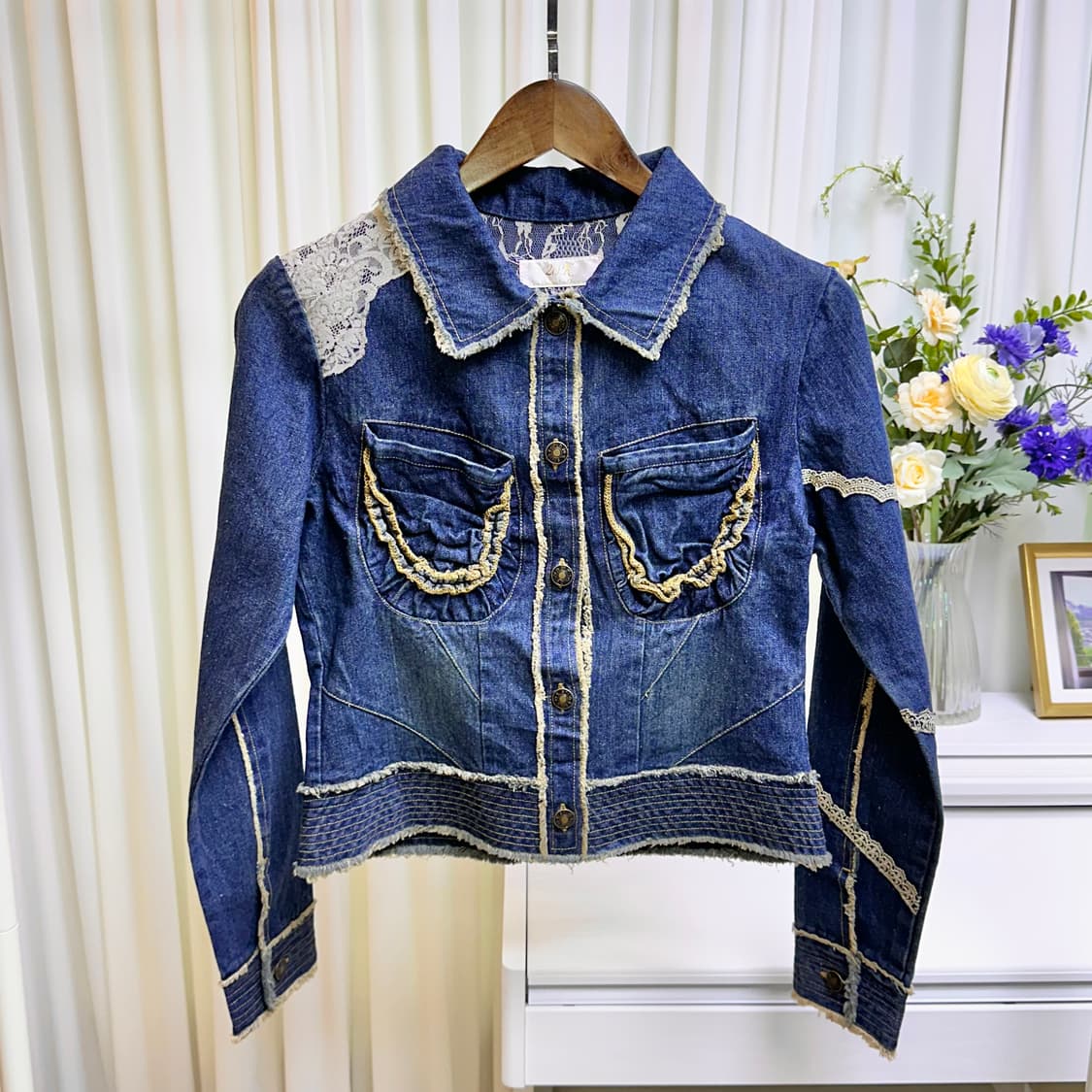 모리 스타일 데님자켓 상품이미지1