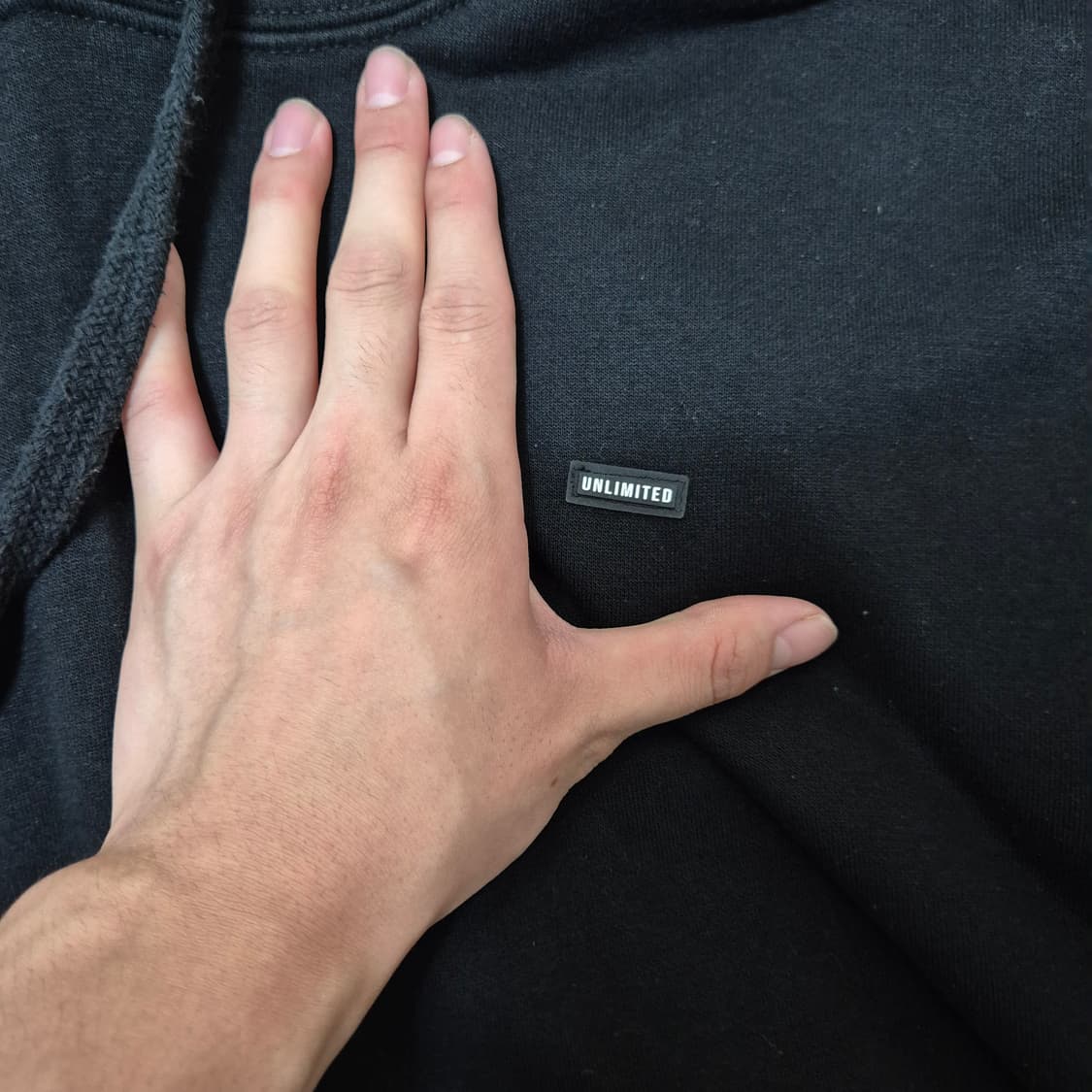 언리미티드 로고 와펜 후드티 상품이미지5