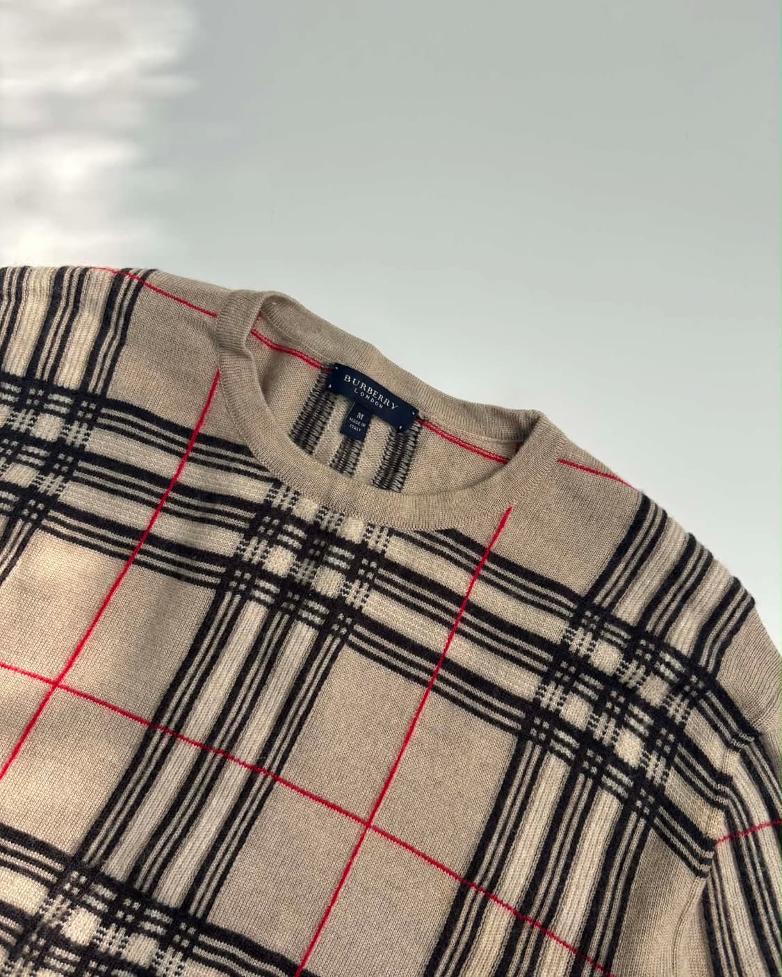 [M] 버버리 노바체크 이태리 울 니트 스웨터 상품이미지5
