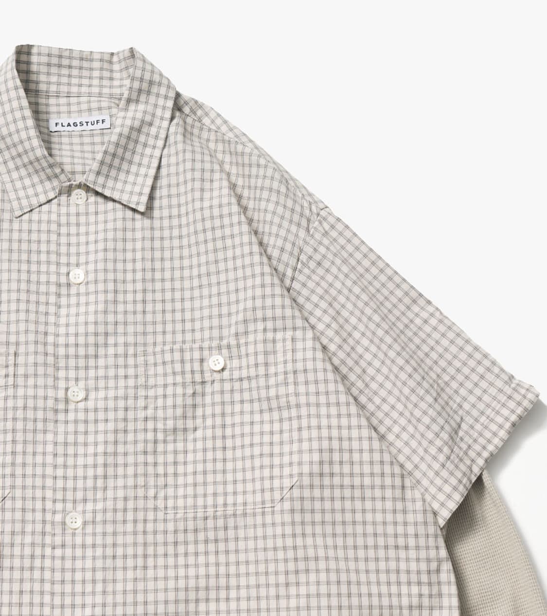 F-LAGSTUF-F - LAYERED CHECK SHIRT 상품이미지4