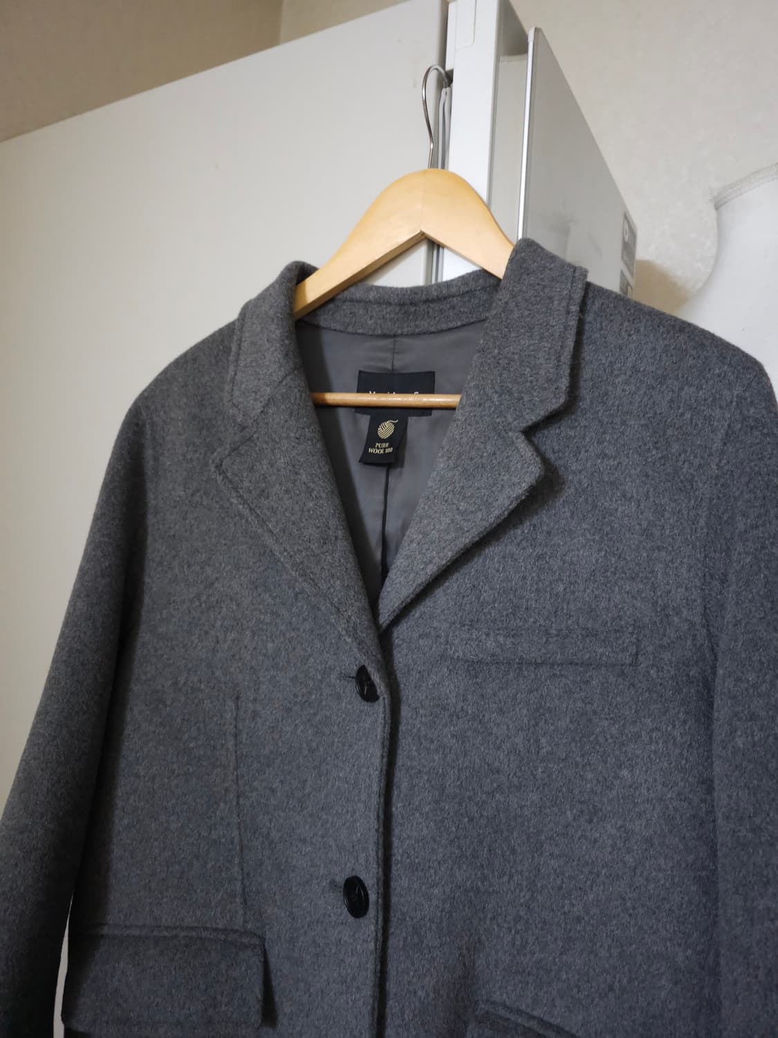 메르시앤에스 핸드메이드 스리버튼 맥시 코트 상품이미지3