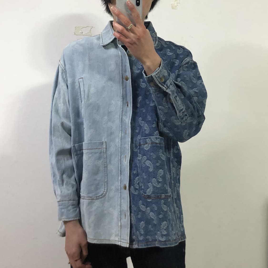 아조바이아조 페이즐리 데님자켓 상품이미지3