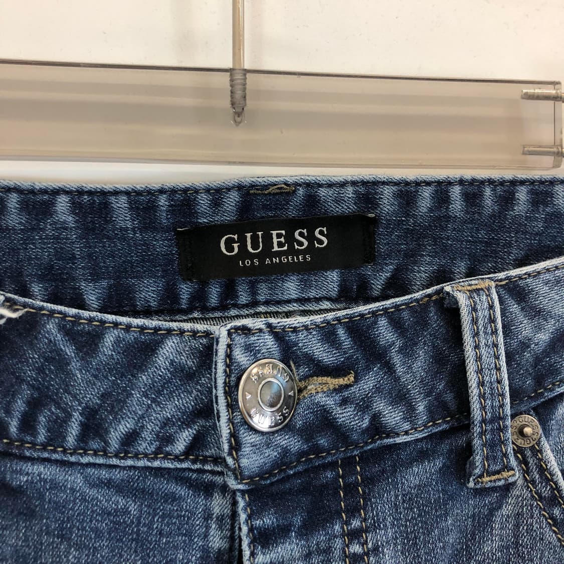 게스 레더패치 청바지 30-31 인치 상품이미지2