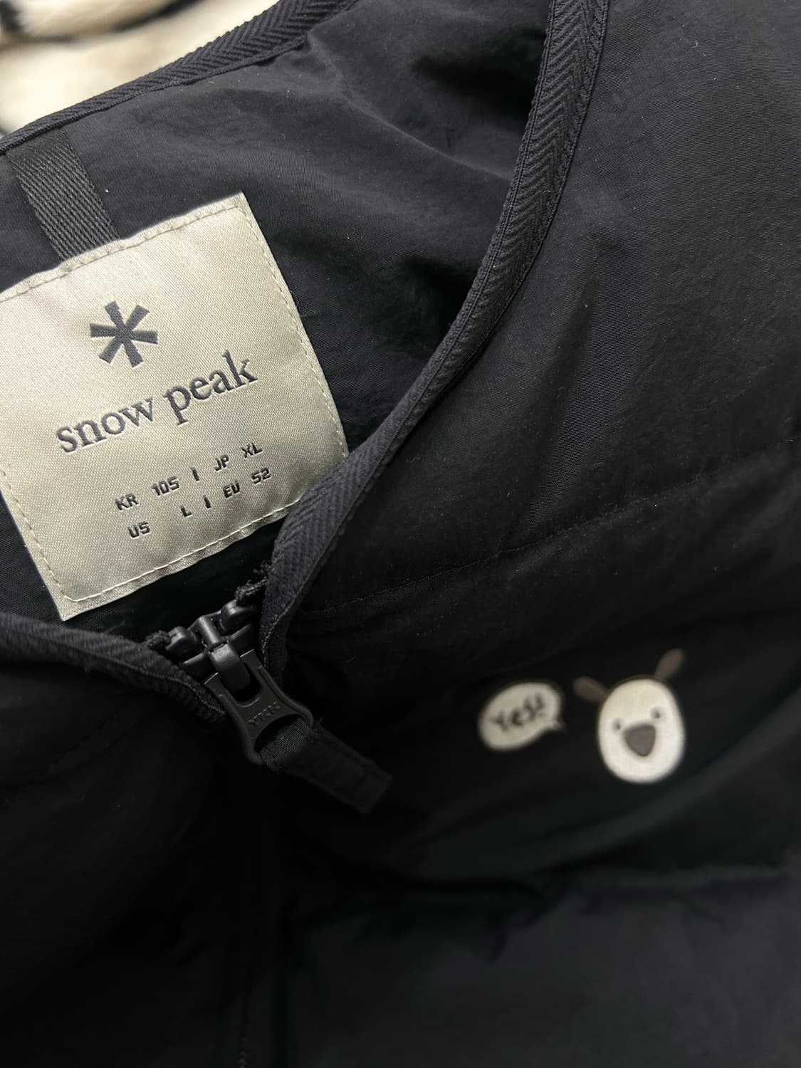 [XL]스노우피크 경량 패딩 조끼/블랙 상품이미지4