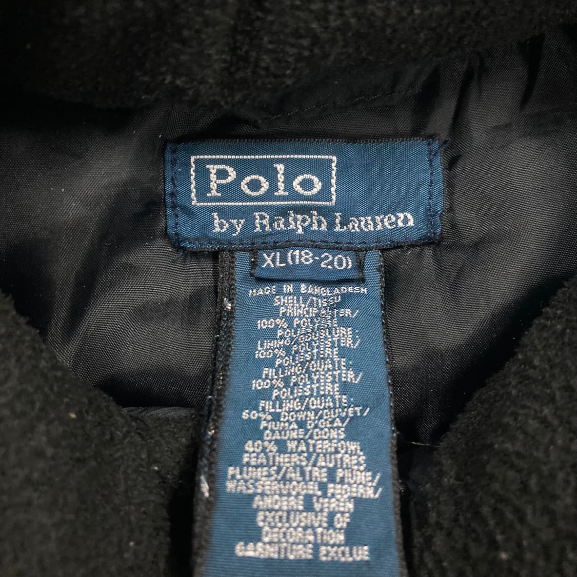 폴로 랄프 로렌 네이비 컬러 스몰 포니 덕다운 푸퍼 패딩 상품이미지4