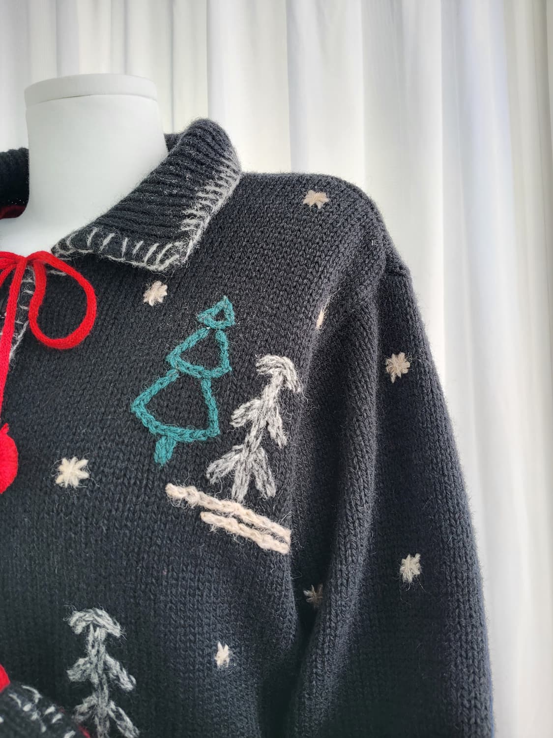 빈티지 크리스마스 니트 가디건 상품이미지5