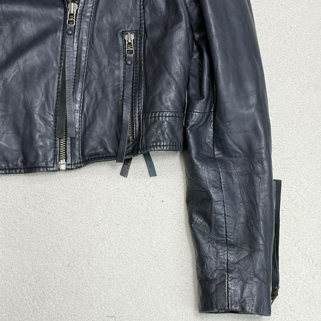Twenty & Twelve 100% 램스킨 크롭 가죽 자켓 38 상품이미지2