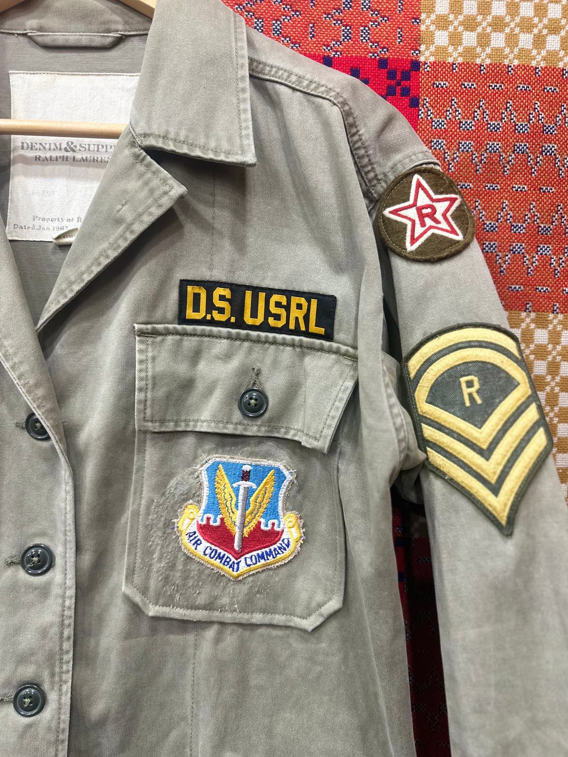 여상용 M 폴로 랄프로렌 데님앤서플라이  야상 셔츠   상품이미지2