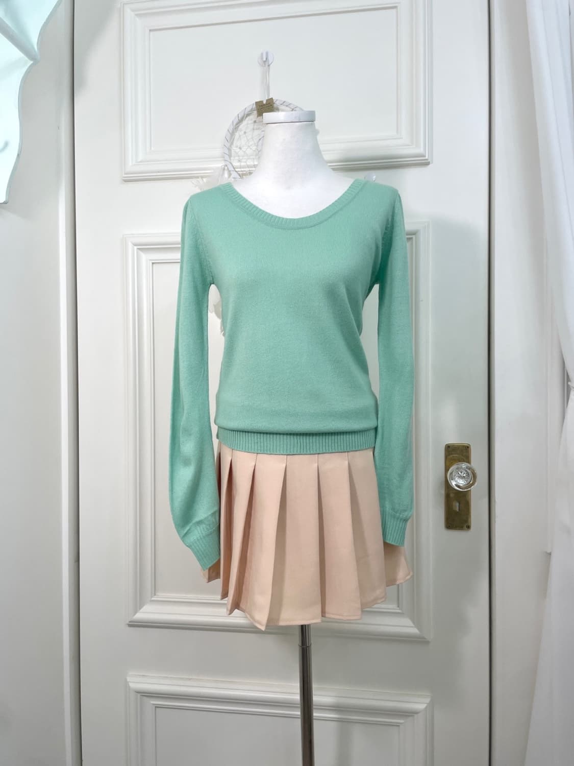 mint slim line knit top(size-M) 상품이미지2
