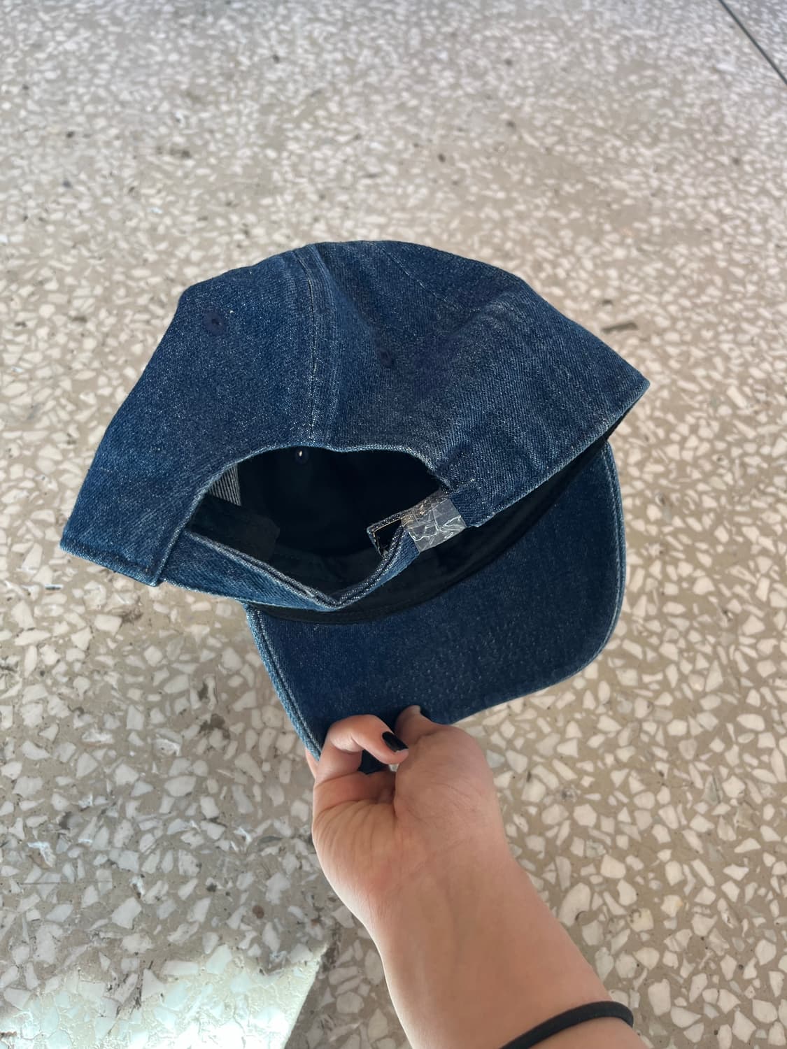 Levi’s Logo Denim Baseball Cap – Blue 상품이미지3