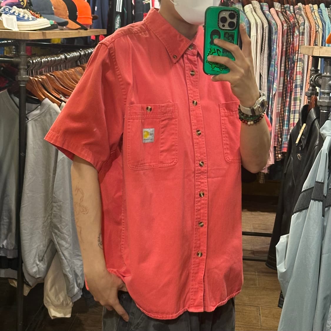 [HI] 칼하트 반팔셔츠 레드 상품이미지4