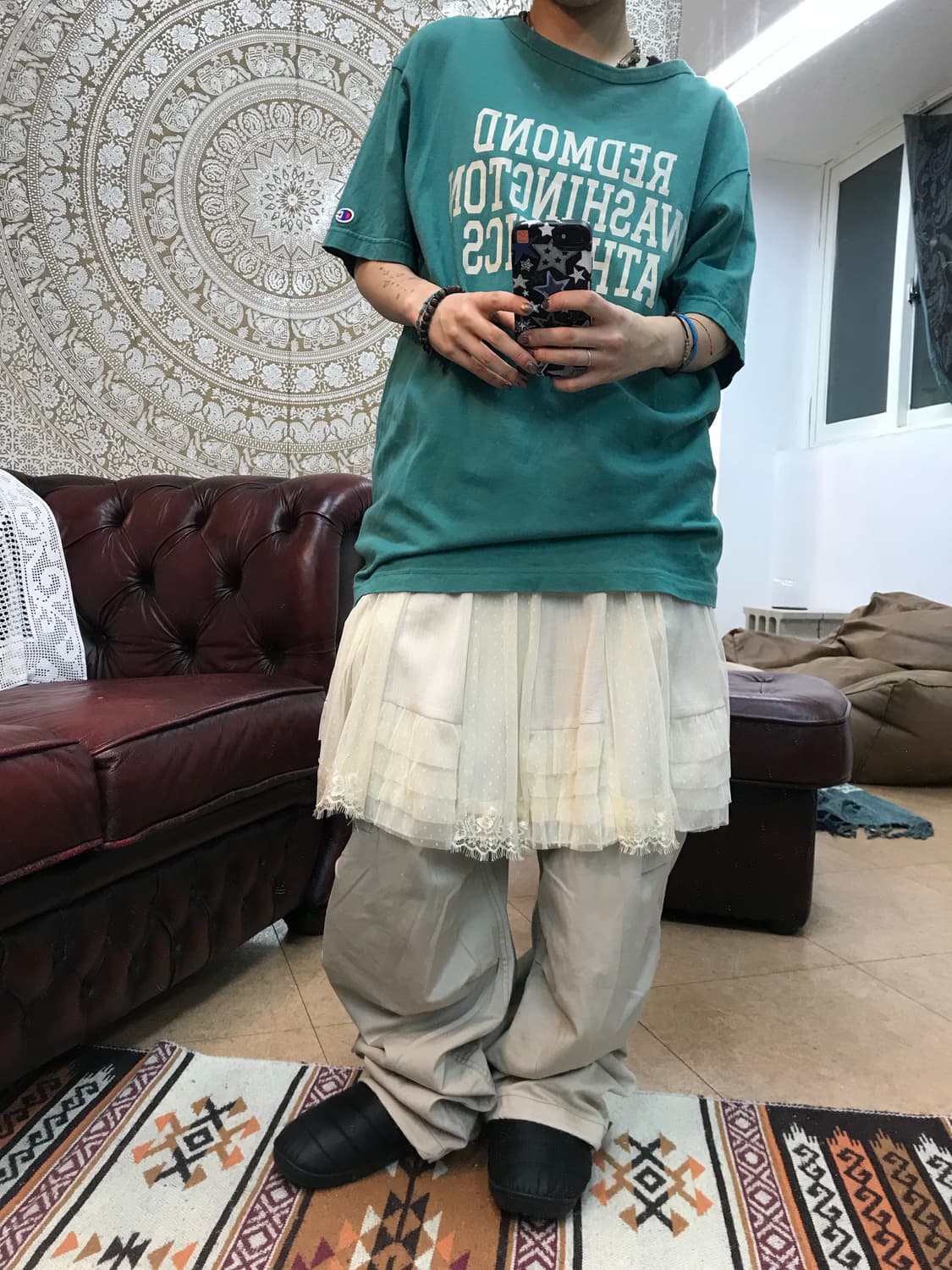 챔피온 프린팅 반팔 티 상품이미지2