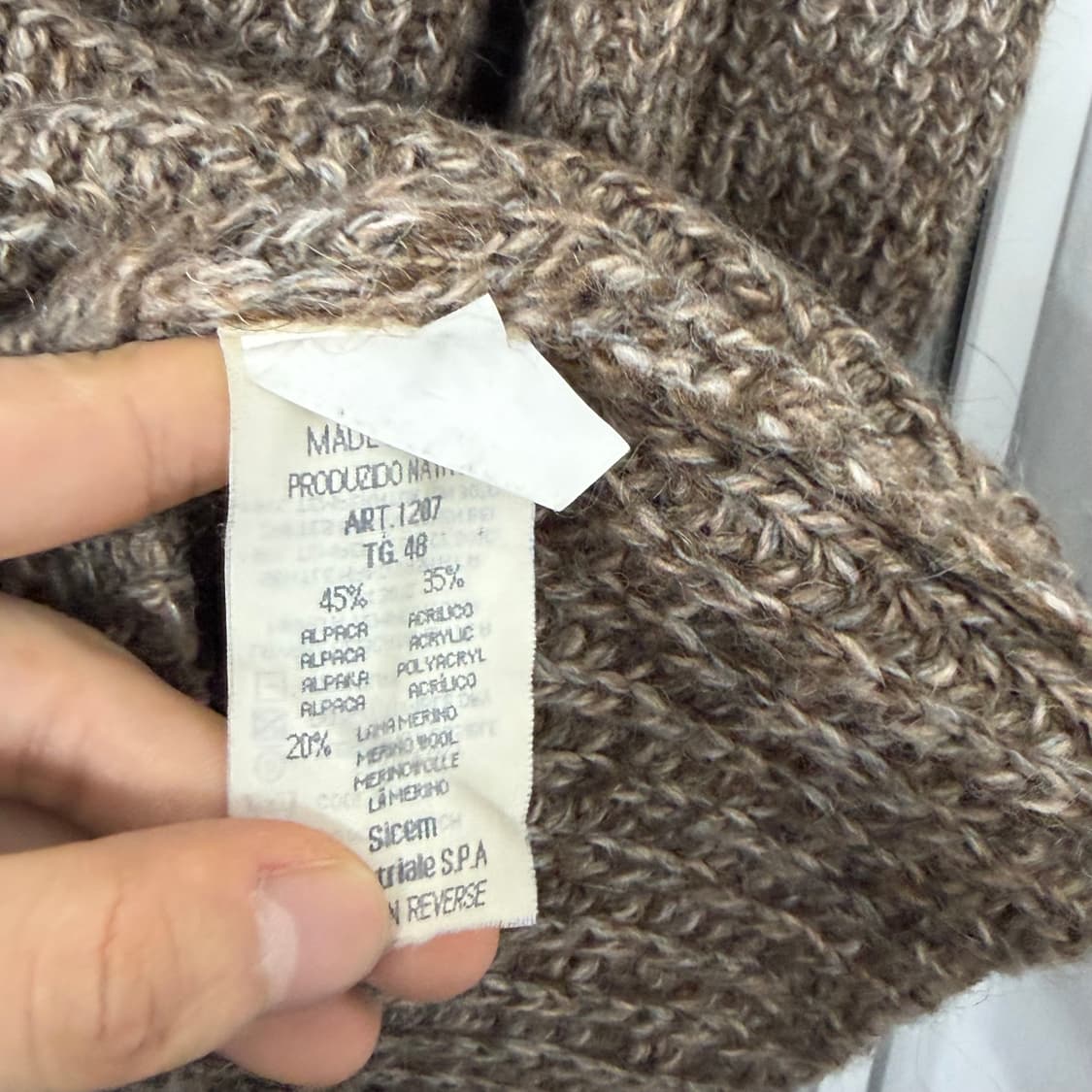 조르지오 아르마니 90s 알파카 니트 상품이미지8