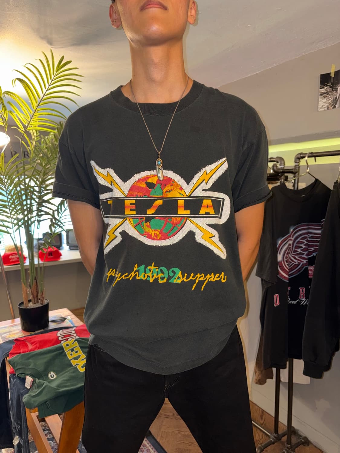 90‘s Tesla Psychotic Supper tour T-shirt 상품이미지5