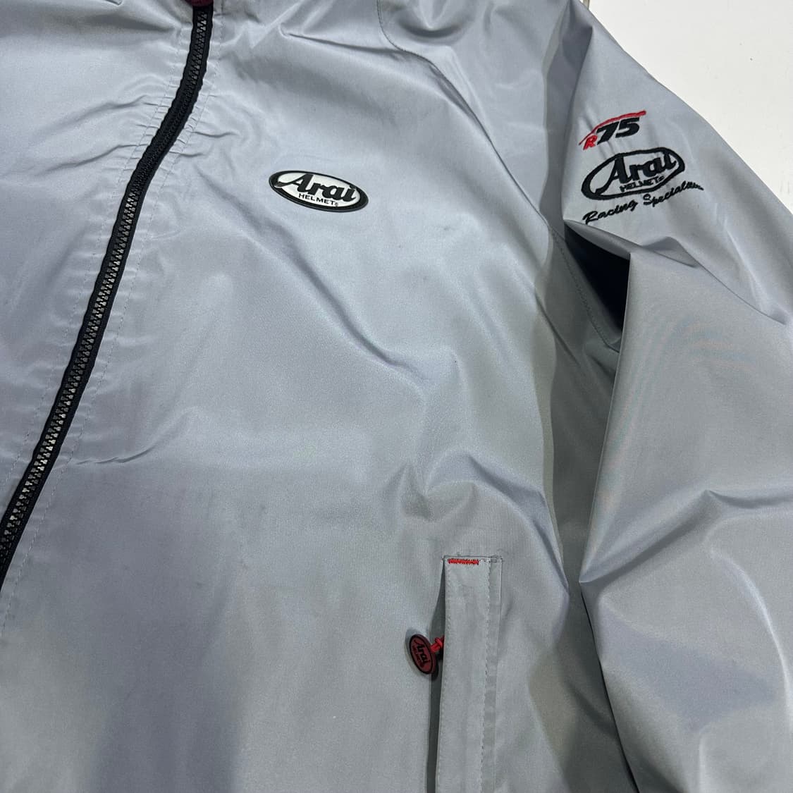 Arai 아라이 구형 실버 레이싱 자켓 상품이미지4