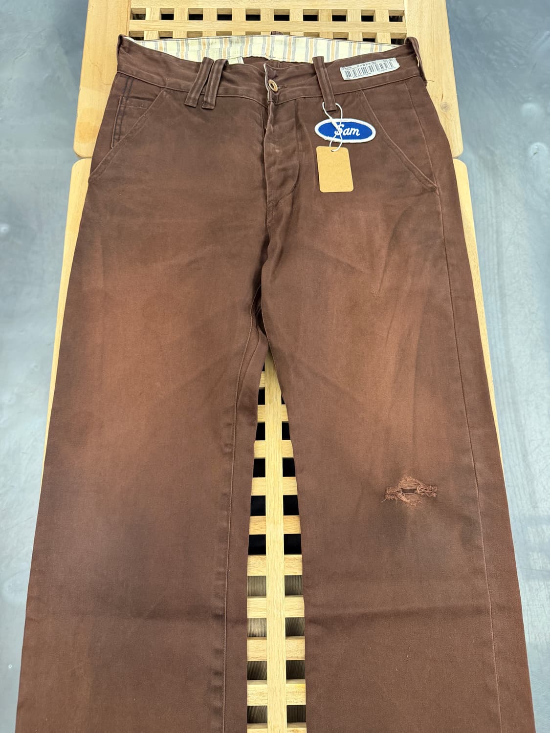 ANACHRONORM FADED BROWN 아나크로놈 페이드 워크팬츠 상품이미지3