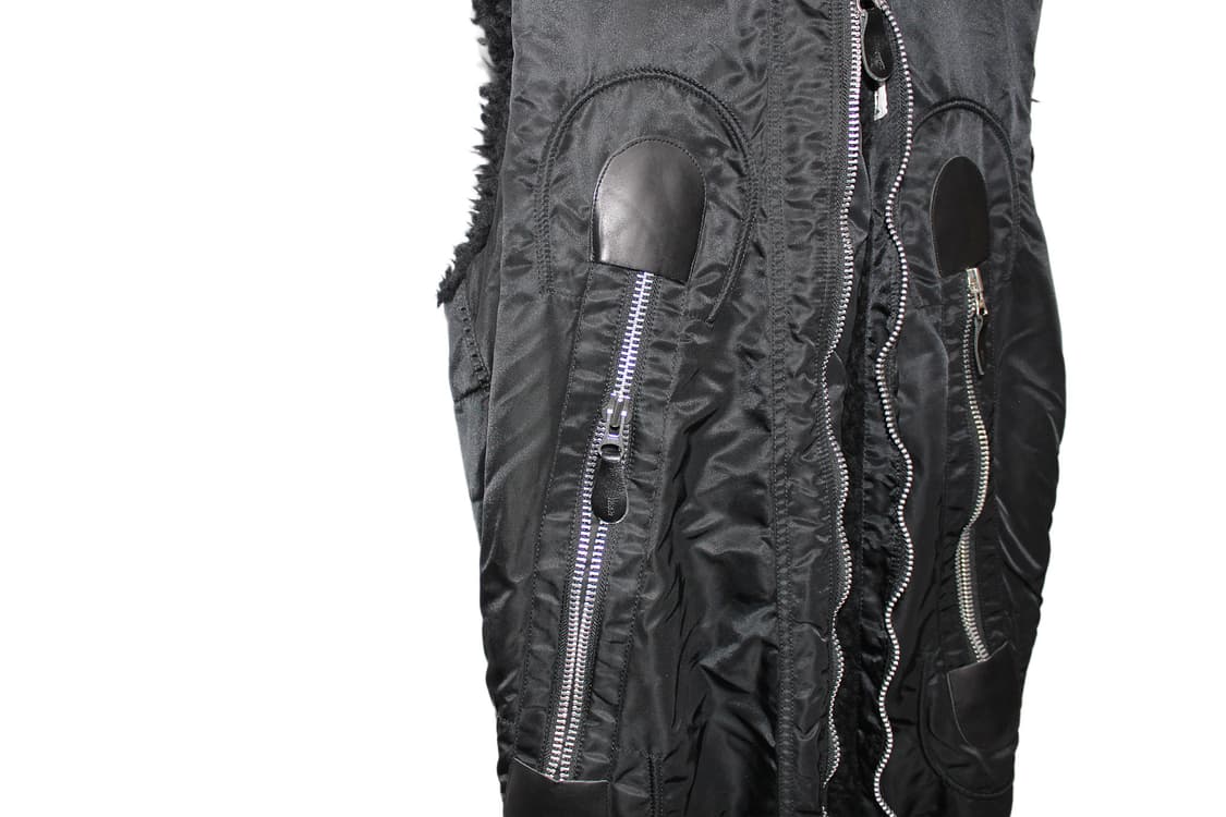 CABANE de ZUCCA 09AW 카반데주카 풀마스크 나일론 베스트 상품이미지5