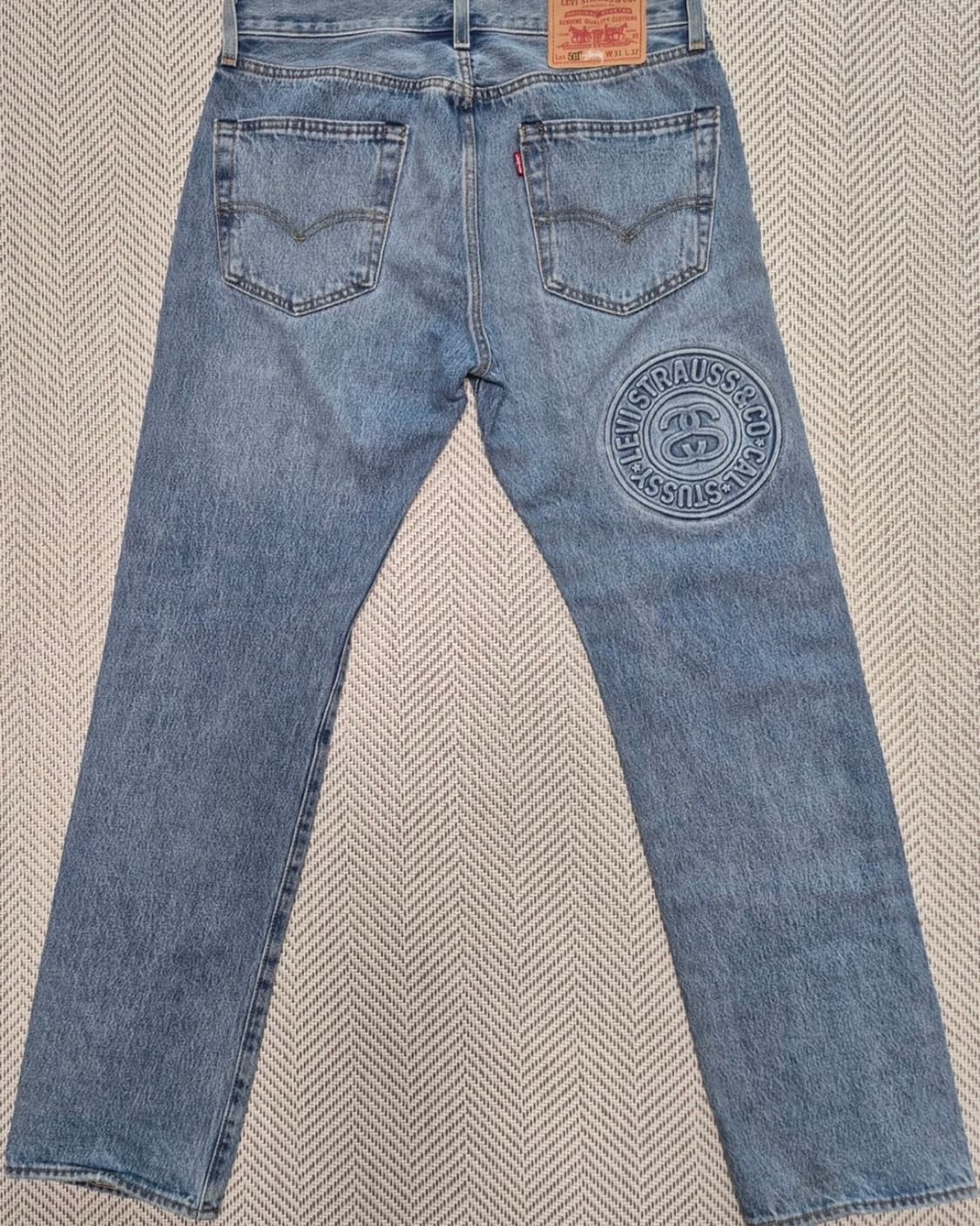 스투시 x 리바이스 엠보스드 501 진 (인디고) 상품이미지2