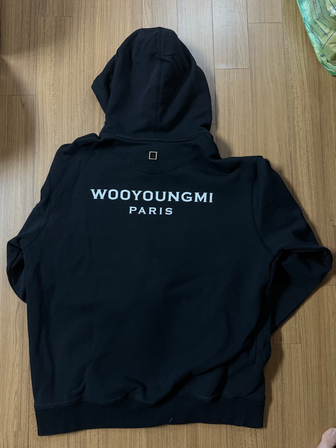 우영미 백로고 후드 블랙 48사이즈 상품이미지2