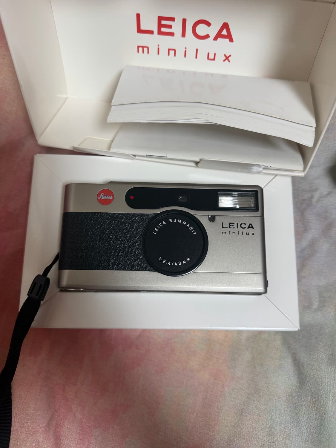 S급 라이카 미니룩스 필름카메라 박스, 파우치 포함 상품이미지8