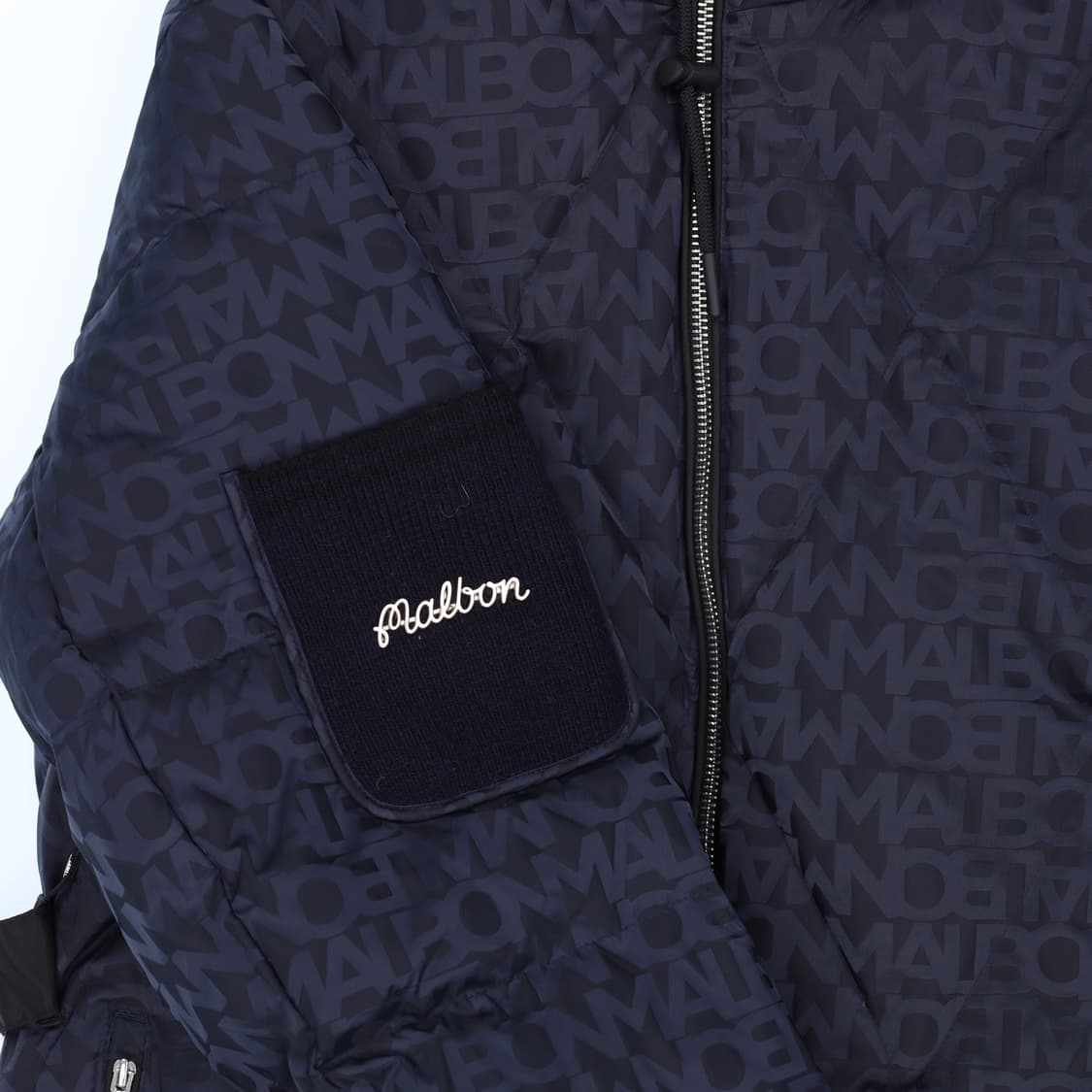 L 신형 말본 자카드 미들 구스다운 패딩 N7274 상품이미지3