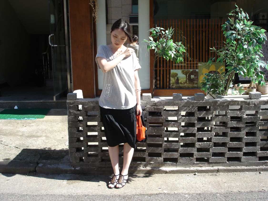 Tsumori Chisato logo Uneck T 상품이미지5