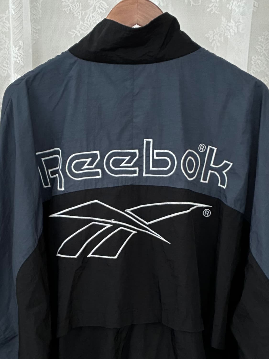 XL) 리복 90s 빈티지 윈드브레이커 블랙 상품이미지4