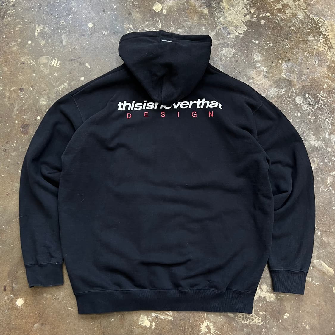 XL) 디스이즈네버댓 블랙 후드티 후드티셔츠 상품이미지2