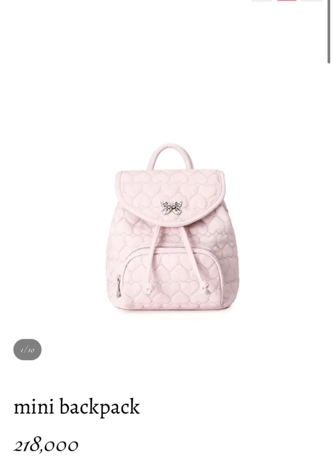 아이당클럽 미니 백팩 핑크 상품이미지1