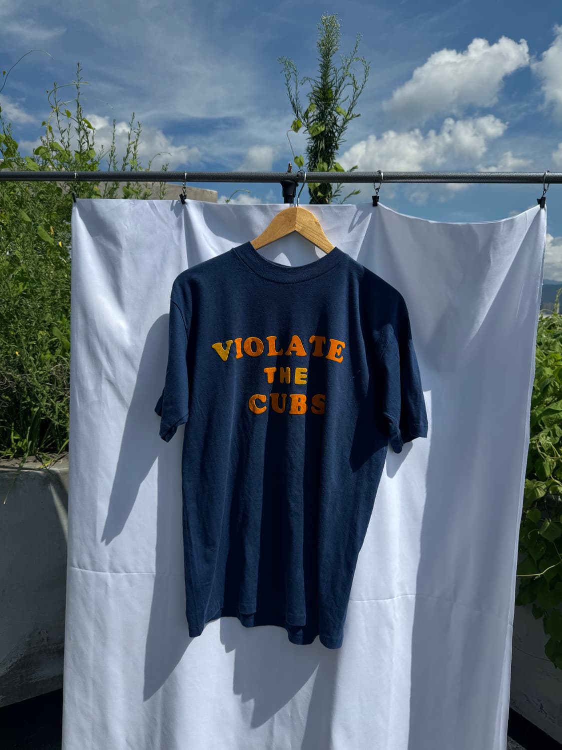 90s USA VIOLATE THE CUBS 빈티지 티 L 상품이미지1