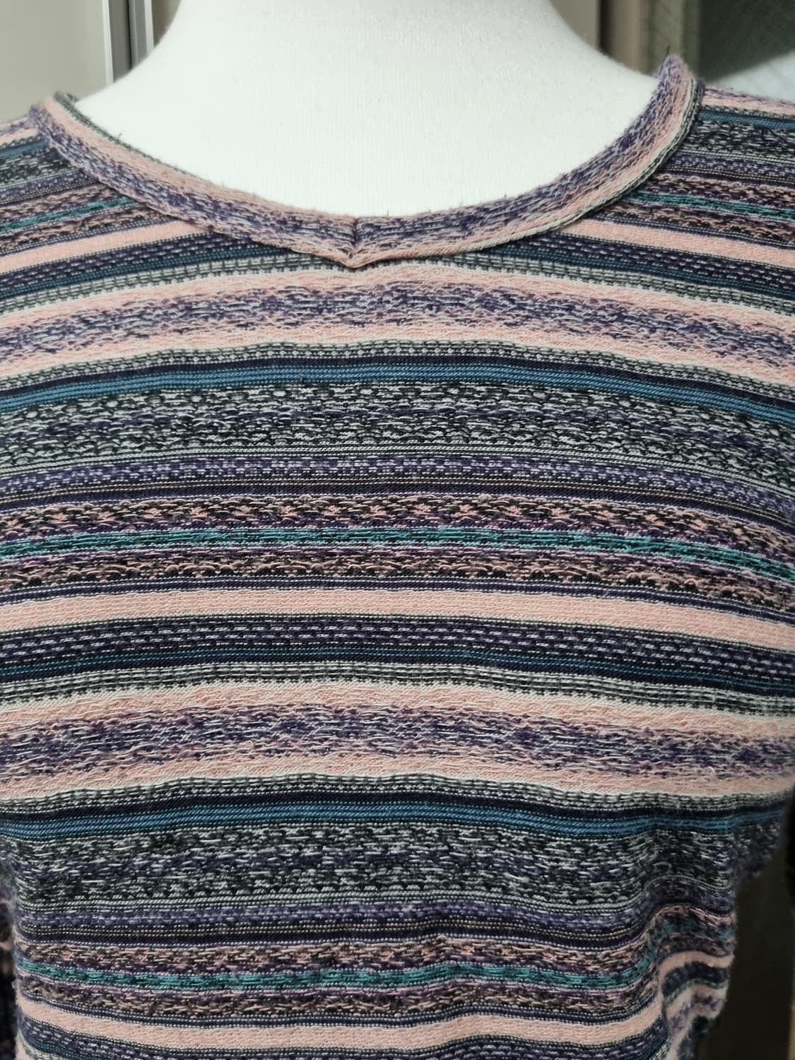 모리걸 곰돌이 스트라이프 이너티 반팔 레이어드 세트 상품이미지3