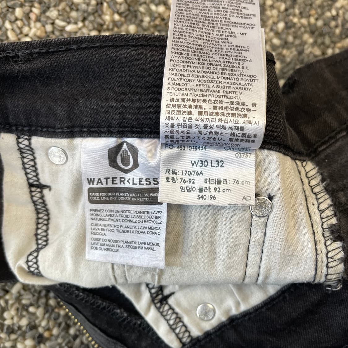 리바이스 502 블랙진 (30) 상품이미지7