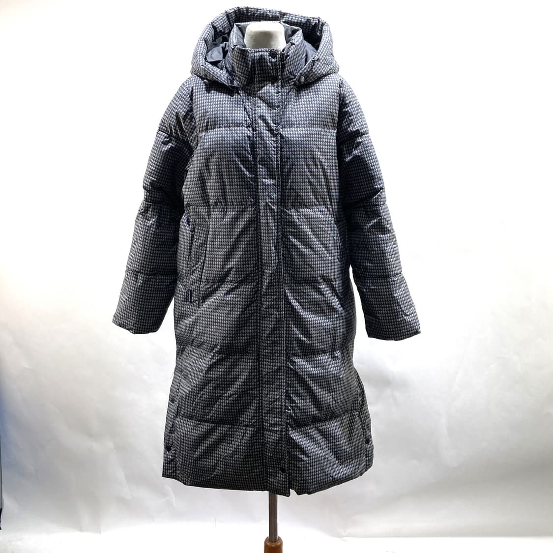 벤시몽 여성 롱패딩자켓 패턴체크 2023 95  상품이미지1