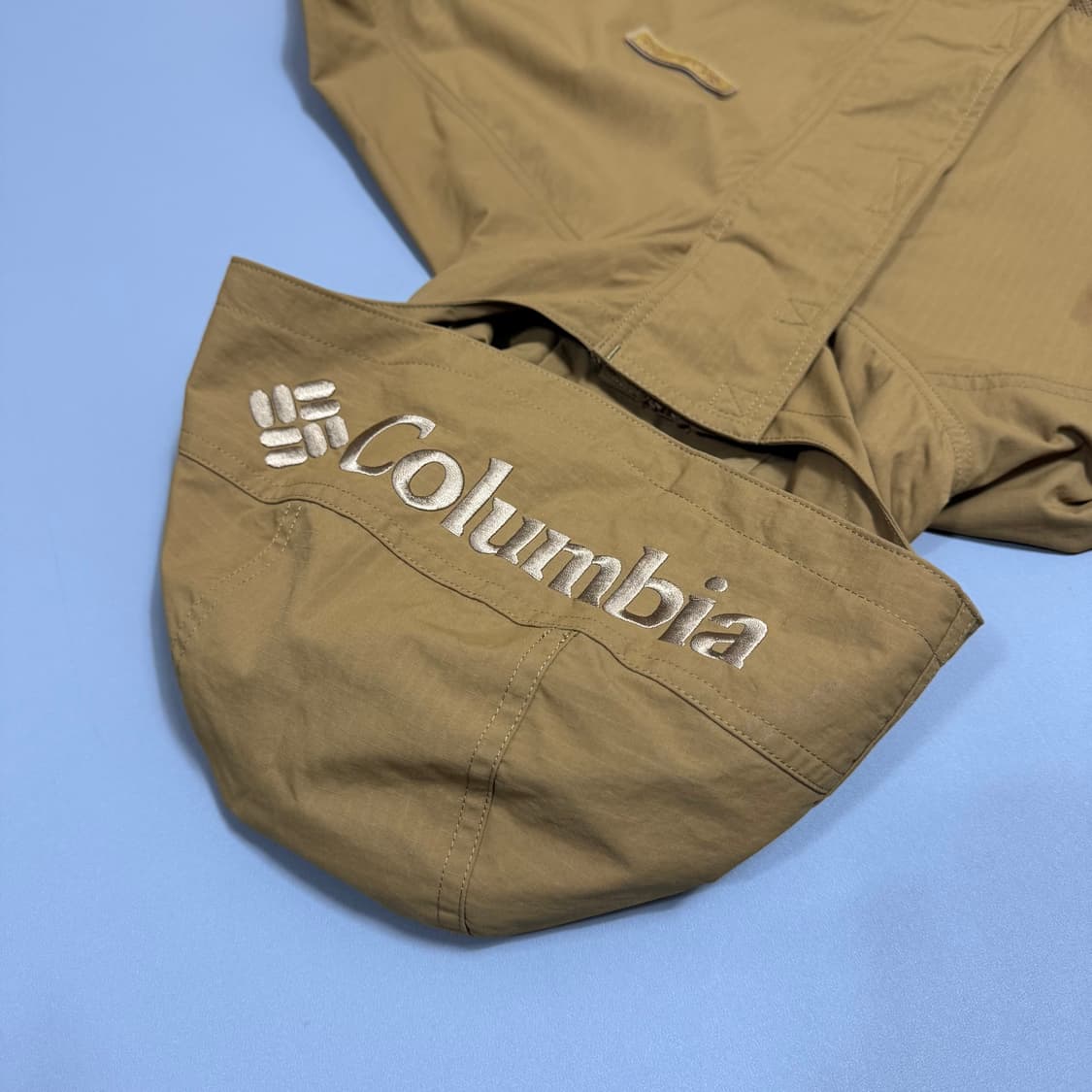빔즈 x 컬럼비아 20ss 브라운컬러 매쉬포켓 나일론 챌린저 윈드브레이커 상품이미지7