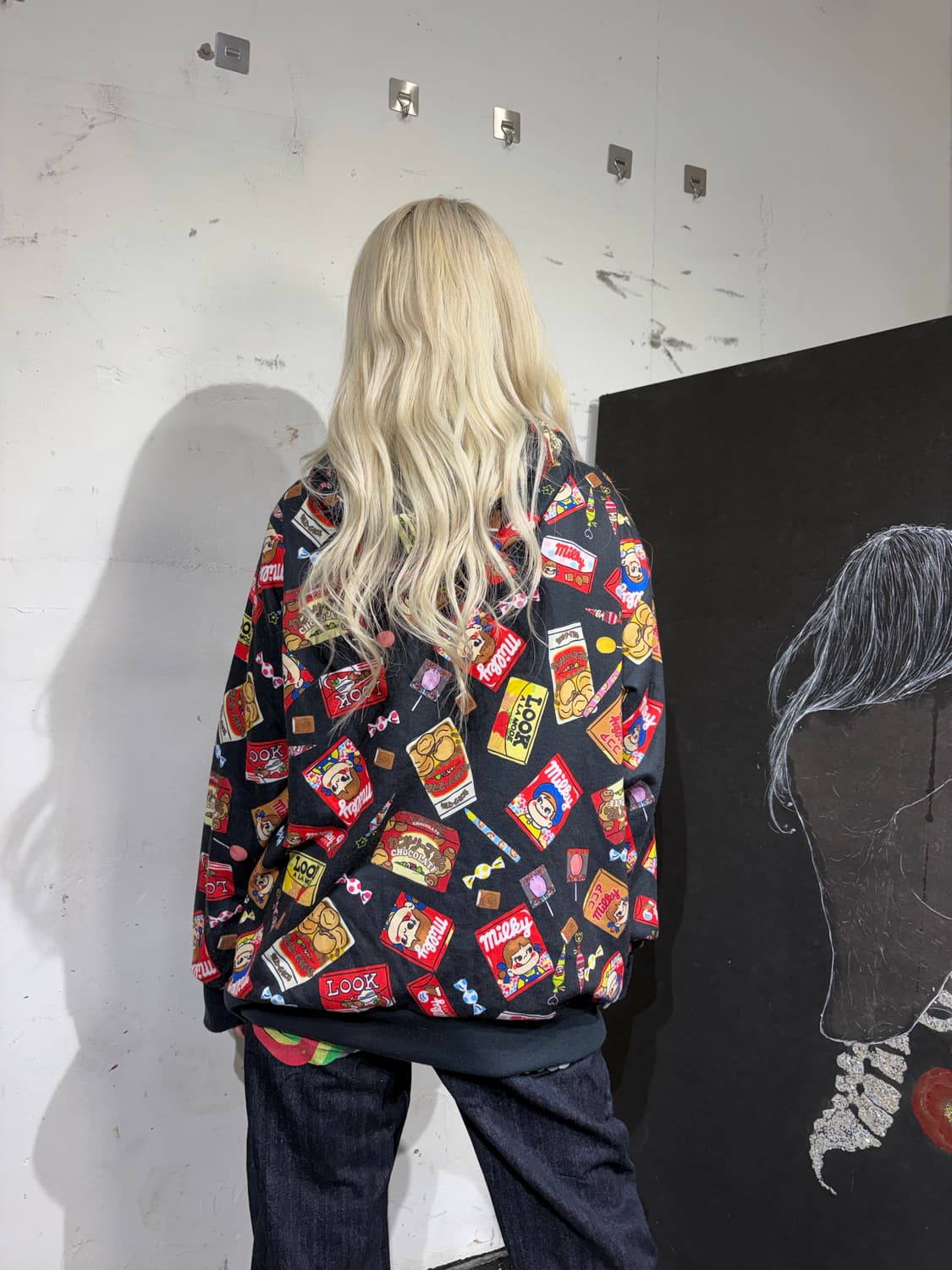 JPN 일본 빈티지 peko 산리오 캐릭터 후드티 L 상품이미지5