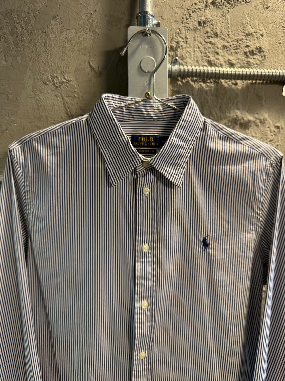 10 폴로 랄프로렌 POLO 스트라이프 셔츠 블루화이트 상품이미지4