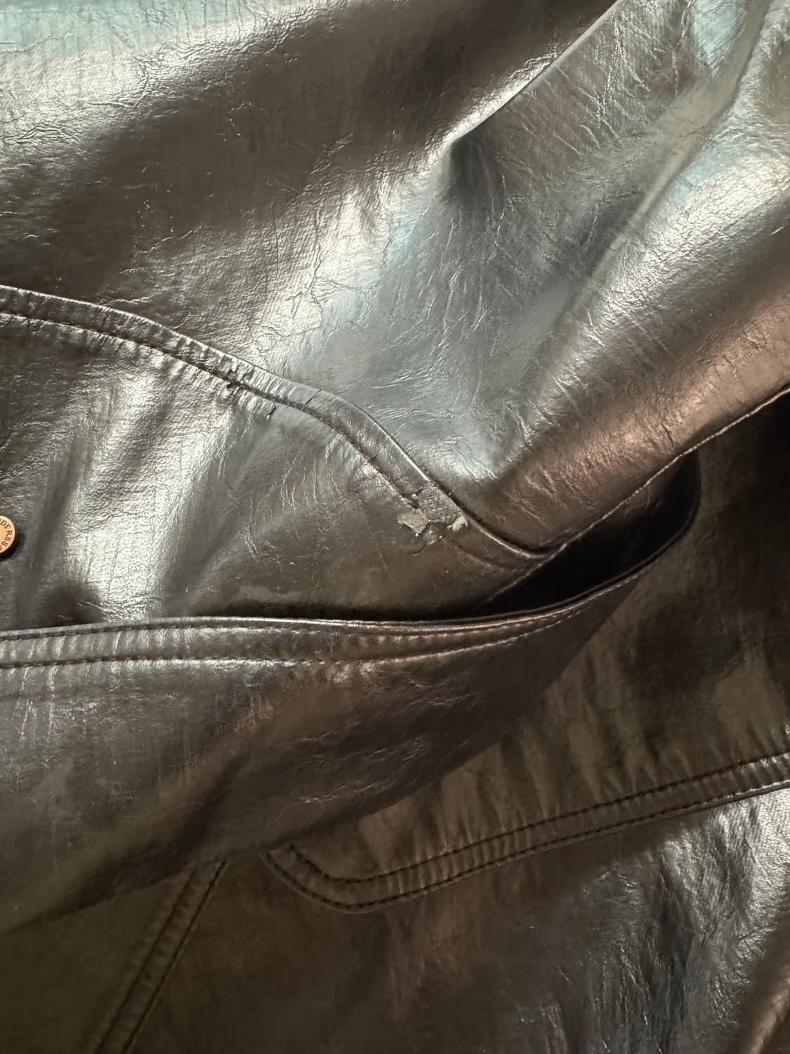 앤더슨벨 레더 로우컷 자켓 L 상품이미지4