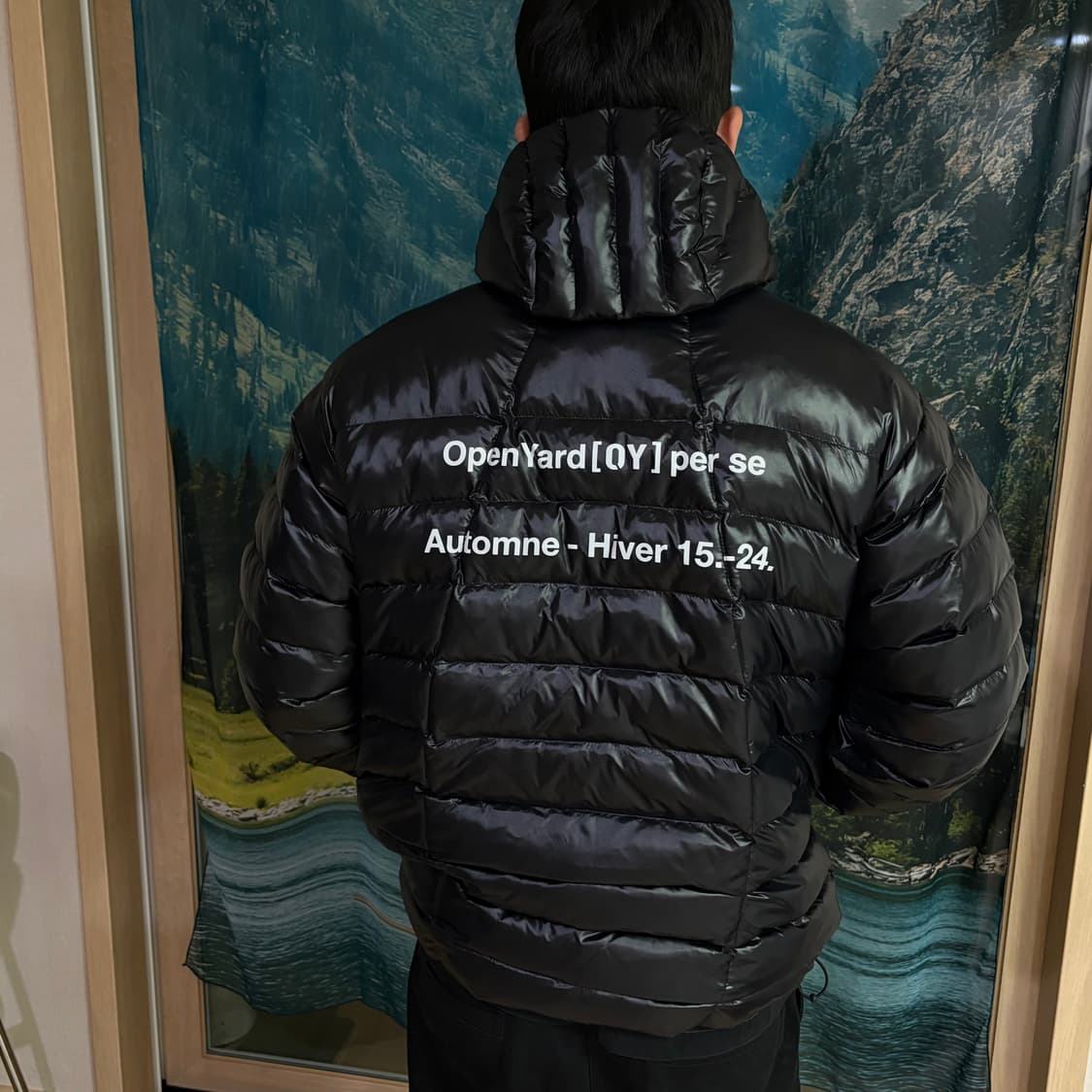 CURVED ZIPPER LIGHTWEIGHT PUFFER JACKET  상품이미지3