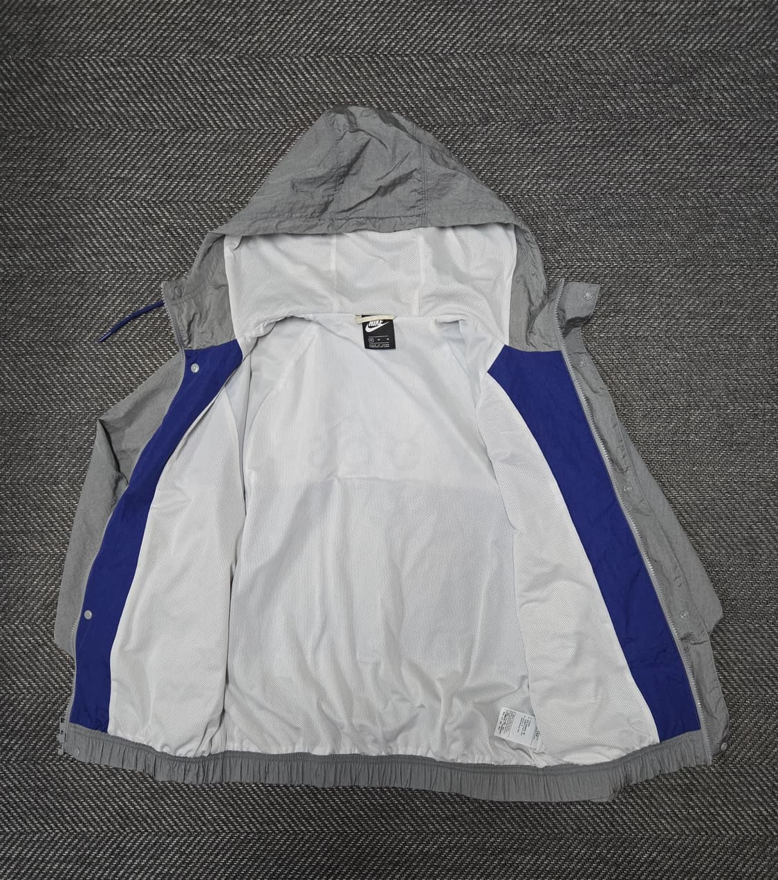 나이키 더블스우시 우븐 후드자켓 그레이블루 상품이미지3