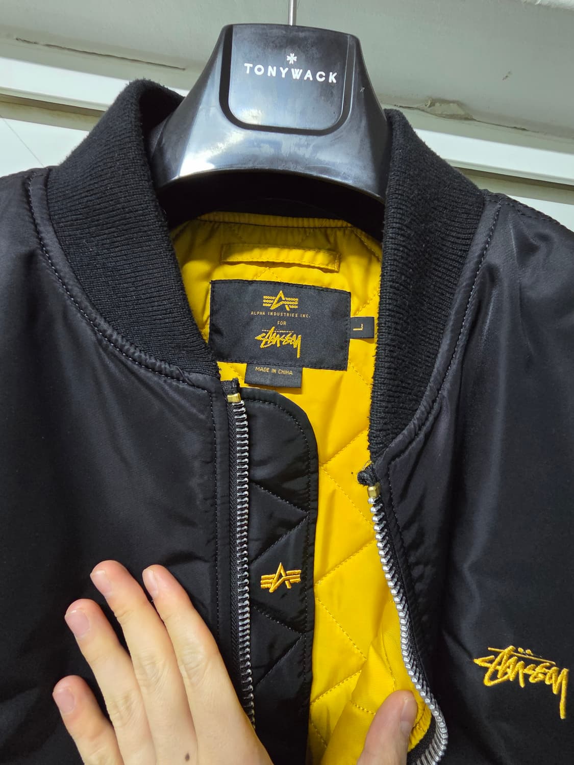 스투시 x 알파인더스트리 35주년 L 상품이미지4