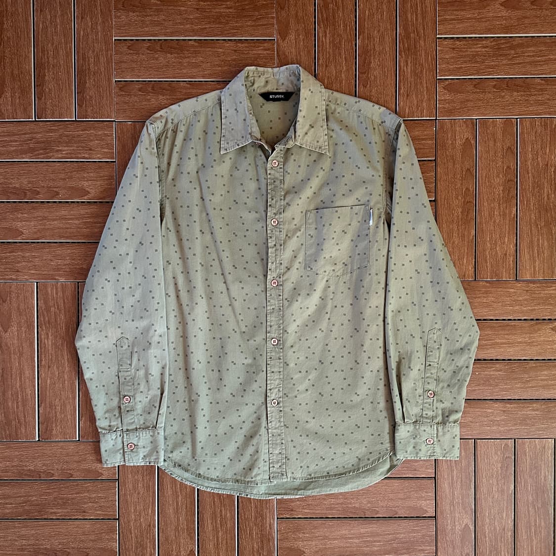 90‘s Stussy usa cotton shirts 상품이미지1