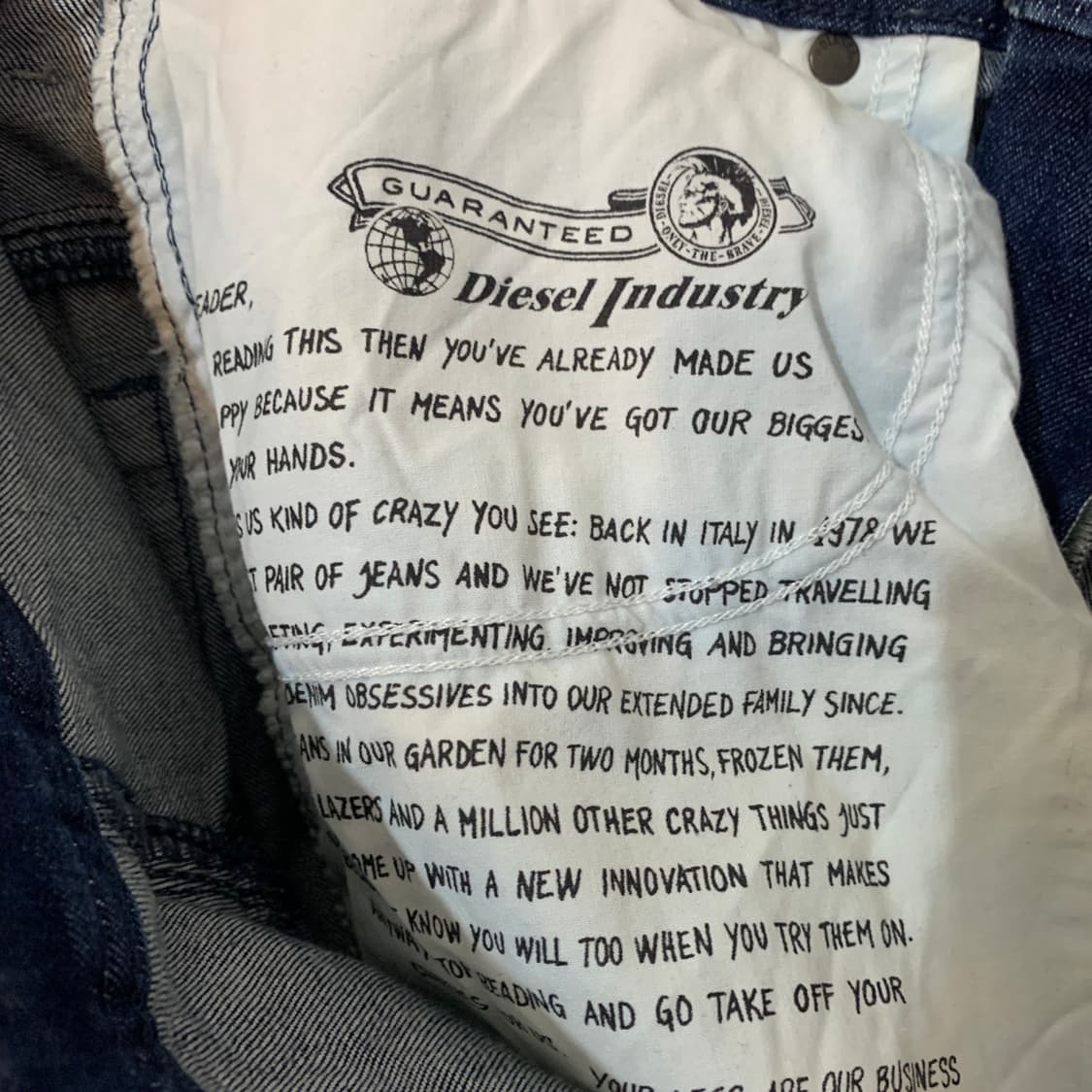 30인치 디젤 THOMMER 워싱 스판 데님 청바지 상품이미지8