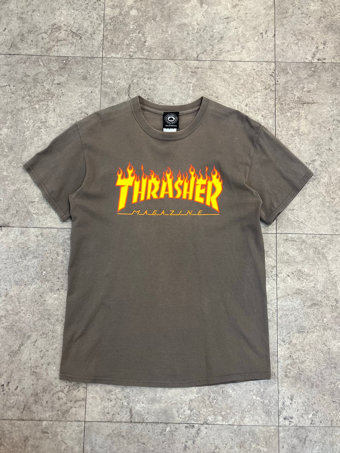 트레셔 로고 반팔티 브라운 M #csz3411 상품이미지4