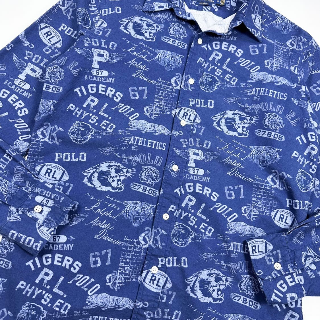 폴로 랄프로렌 커스텀 핏 RL 타이거 셔츠 (M) 상품이미지3