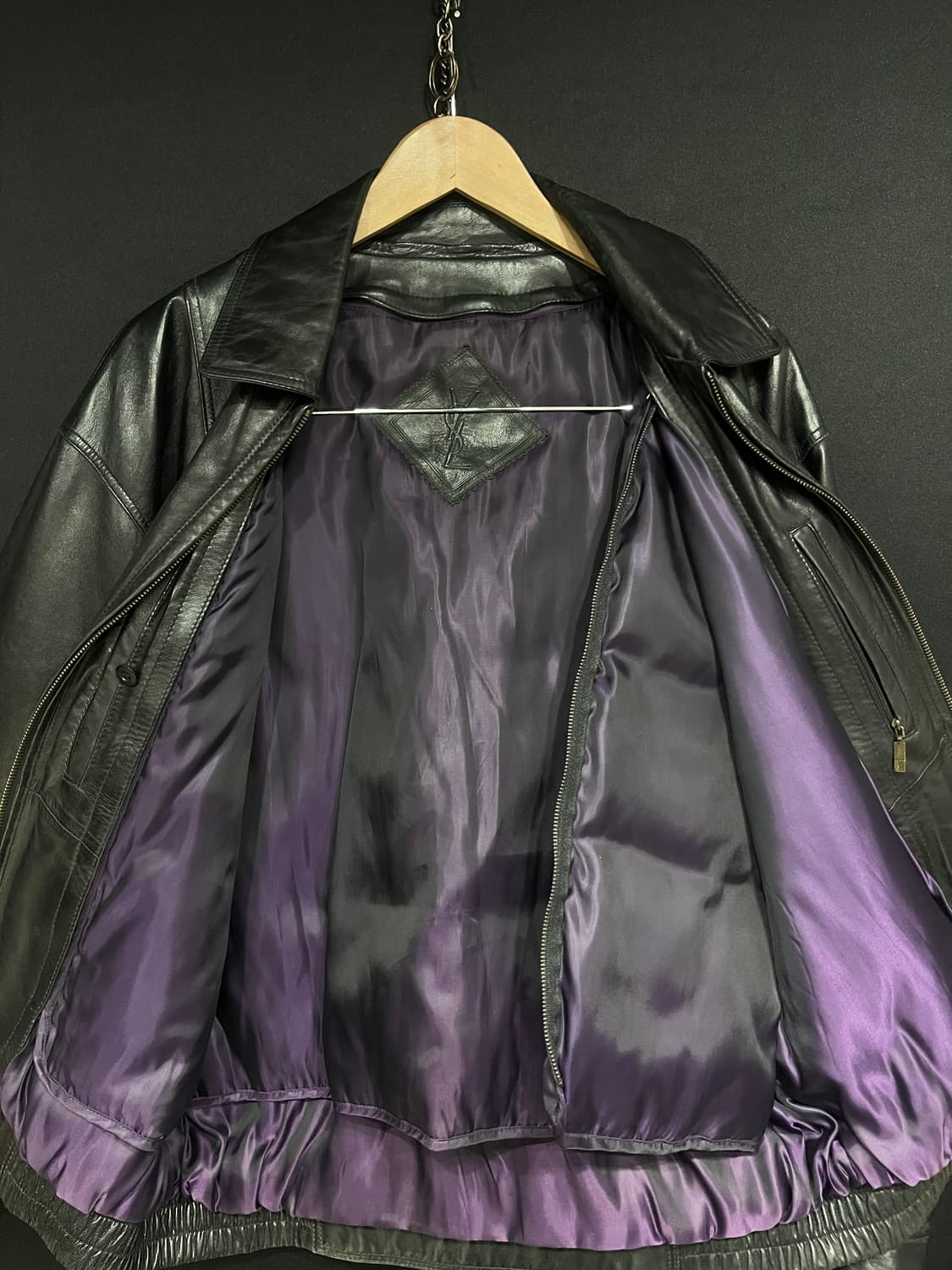 입생로랑 가죽 봄버 상품이미지10