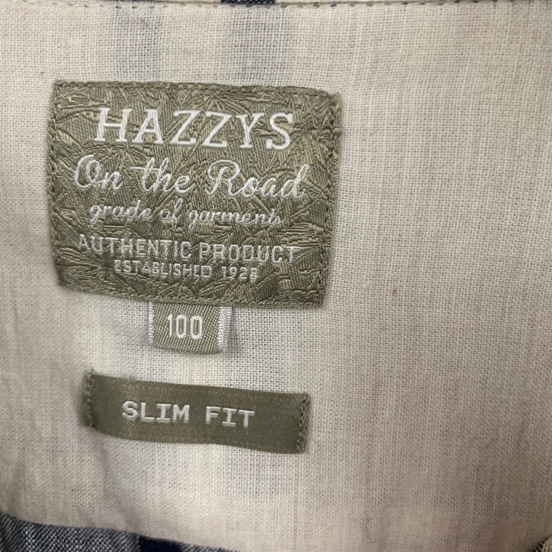 L 헤지스 슬림핏 린넨 체크 셔츠 상품이미지5