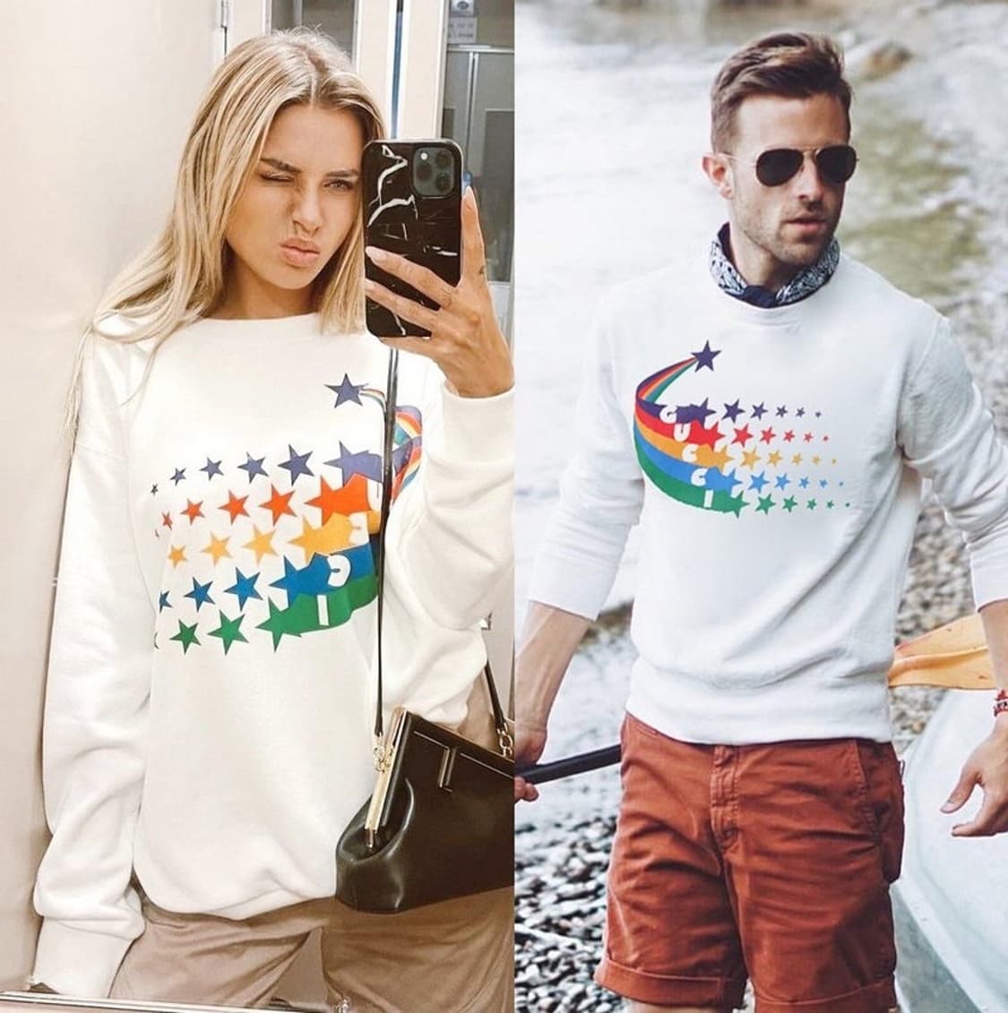 구찌 레인보우 맨투맨 상품이미지3