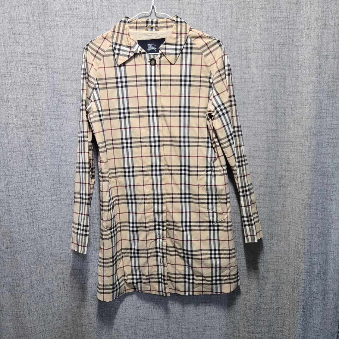 버버리런던 노바 체크 싱글 코트  상품이미지1