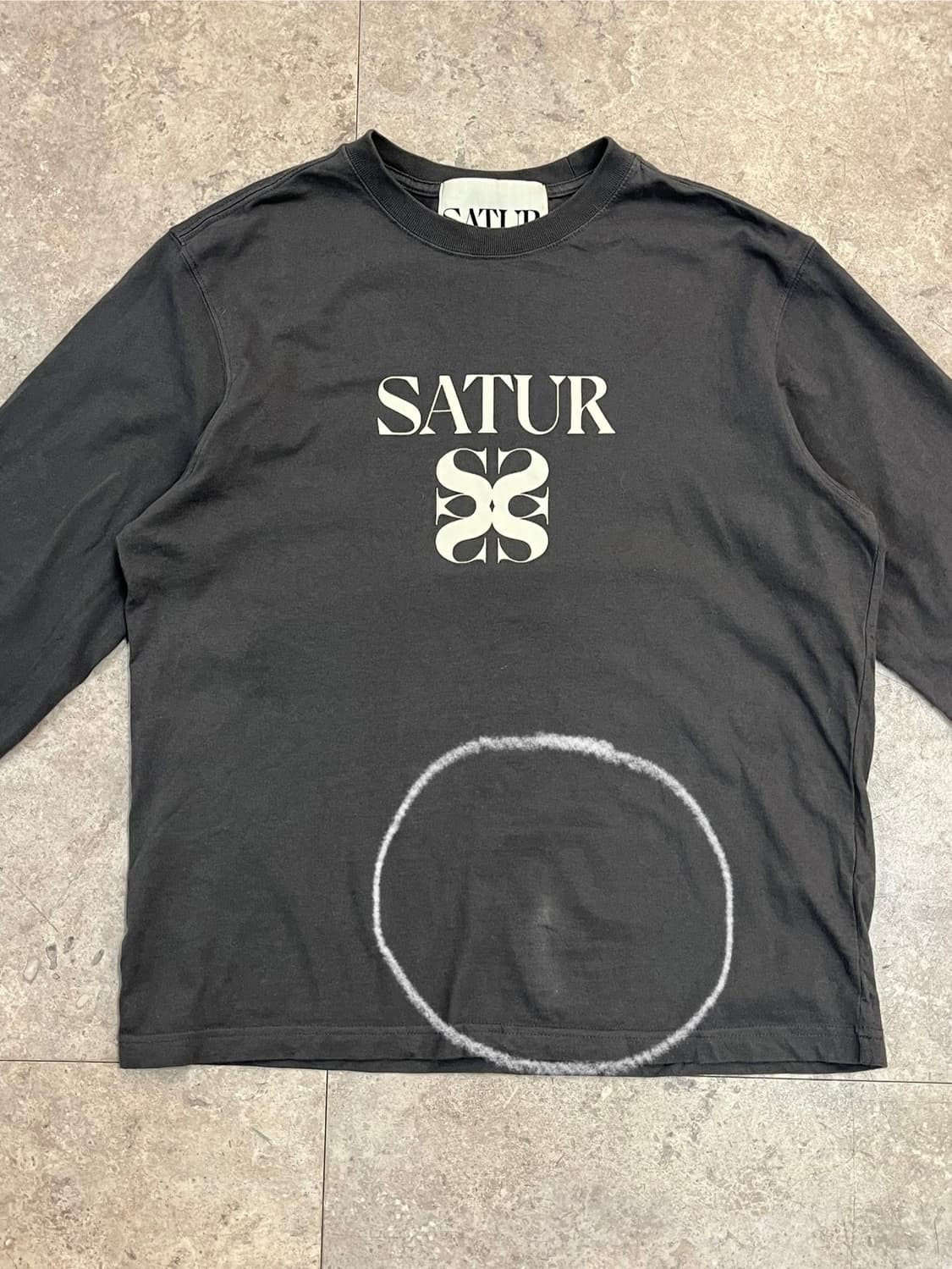 세터 빅로고 긴팔티 롱슬리브리스 차콜 95 #csz2390  상품이미지5